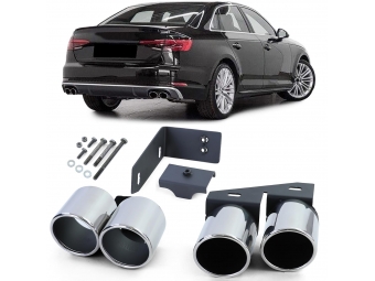 COLA EMBELLECEDOR DE ESCAPE CON 4 SALIDAS LOOK-S PARA AUDI A4 B9