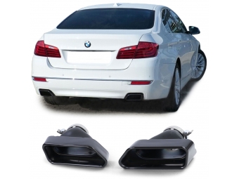 COLAS DE ESCAPE NEGRO BRILLANTE PARA BMW F10-F11 10-17