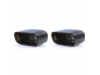 PONTEIRAS DE ESCAPE ESQ/DRT DESPORTIVAS PARA BMW X5 E53 PRETO BILHO