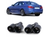 COLAS DE ESCAPE NEGRO BRILLANTE PARA BMW F10-F11 10-17