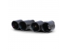 COLAS DE ESCAPE NEGRO BRILLANTE PARA BMW F10-F11 10-17
