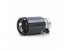 2 PONTEIRAS DE ESCAPES REDONDAS CARBONO BRILHANTE LOOK BMW