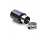 4 PONTEIRAS DE ESCAPES REDONDAS CARBONO BRILHANTE LOOK BMW