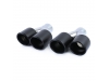 COLAS ESCAPE SALIDA DOBLE UNIVERSAL ACERO INOX NEGRO MATE