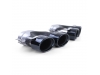 PONTEIRAS DE ESCAPE PARA MERCEDES E W213 LOOK AMG EM PRETO