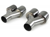 KIT COLAS DE ESCAPE INOX EN NEGRAS IZQUIERDA Y DERECHA DOBLE SALIDA