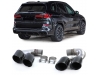 COLAS DE ESCAPE EN NEGRAS DE DOBLE SALIDA, M-PERFOMANCE BMW X5, G05, X6, G06, X7, G07