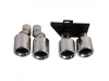 PONTEIRA + EMBELEZEDOR DE ESCAPE COM 4 SAIDAS LOOK-M PARA BMW F10/F11