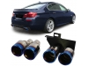 COLA + EMBELLECEDOR DE ESCAPE DOBLE DE TITANIO DUPLEX CON 4 SALIDAS LOOK-M PARA BMW F10/F11