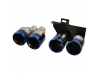 COLA + EMBELLECEDOR DE ESCAPE DOBLE DE TITANIO DUPLEX CON 4 SALIDAS LOOK-M PARA BMW F10/F11
