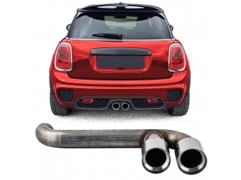TUBO DE ESCAPE DOBLE PARA MINI ONE COOPER F56 F57 LOOK JCW