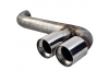 TUBO COM PONTEIRA DE ESCAPE DUPLAPARA MINI ONE COOPER F56 F57 LOOK JCW