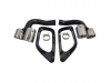 COLAS DE ESCAPE DOBLES CROMADAS + MARCO DE MOLDURA NEGRO BRILLANTE BMW X6 E71 08-14