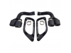 COLAS DE ESCAPE DOBLES CARDONO+ MARCO DE MOLDURA NEGRO BRILLANTE BMW X6 E71 08-14