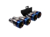 DIFUSOR TRASERO LOOK M5 EN NEGRO BRILLANTE PARA BMW SERIE 5 F10/F11 + COLAS TITANIO