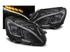 FAROS DELANTEROS LUZ DIURNA PARA MERCEDES CLASE C W205 NEGROS 2014-2018
