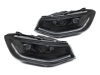 FAROIS DIANTEIROS FULL LED PRETOS PARA VW CADDY 2020-