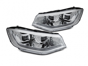 FAROIS DIANTEIROS LUZ DIA CROMADOS PARA VW CADDY 2020-