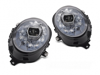 FAROS DELANTEROS LED PARA MINI COOPER CROMADOS 2014-2021
