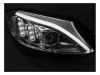 FAROS DELANTEROS DINAMICOS PARA MERCEDES CLASE C W205 CROMADO 2014-2018
