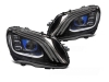 FAROS DELANTEROS LUZ DIURNA PARA MERCEDES CLASE C W205 NEGROS 2014-2021