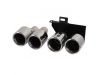 DIFUSOR TRASERO EN NEGRO BRILLANTE PARA BMW SERIE 5 F10/F11 + COLAS CROMO