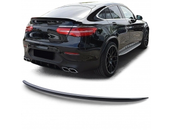 PESTAÑA / ALERÓN TRASERO PARA MERCEDES GLC COUPE C253 15-22 LOOK AMG NEGRO BRILLO