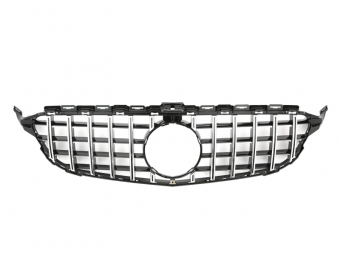 GRELHA PANAMERICANA GTR PARA MERCEDES-BENZ CLASE C W205 / S205 / C205 / A205 PRETO CROMO