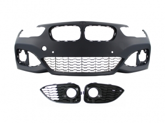 PÁRA-CHOQUES DIANTEIRO BMW SERIE 1 F20/F21 LCI LOOK M 2015-2019 COM PDC
