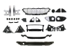 PARAGOLPES DELANTERO BMW SERIE 1 F20/F21 LCI LOOK M 2015-2019 CON PDC