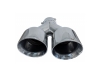 COLA DE ESCAPE INOX DE DOBLE SALIDA REDONDA 89MM - IZQUIERDA