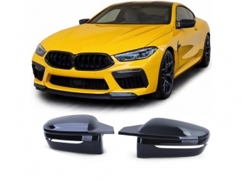 CAPAS DE ESPELHOS PARA BMW SERIE 8 G14/G15/G16 LOOK M PRETO BRILHANTE