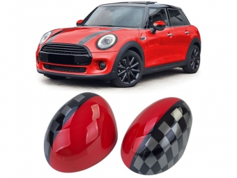 CAPAS DE ESPELHOS PARA MINI F54 F55 F56 F57 TIPO FINISH FLAG