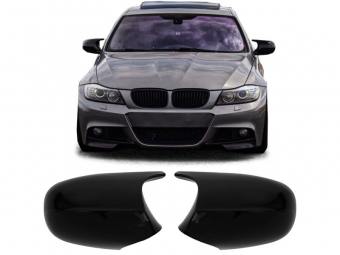 CAPAS DE ESPELHOS PARA BMW SERIE 3 LOOK M3 PRETO BRILHANTE