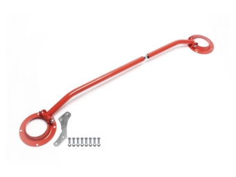 BARRA DE TORRETAS DELANTERA EN ACERO PARA VOLKSWAGEN GOLF MK3 1991-1997 - ROJA