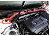BARRA DE TORRETAS DELANTERA EN ACERO PARA SEAT LEON 5F / VOLKSWAGEN GOLF MK7 / MK8 - ROJA