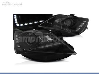 FAROS DELANTEROS LUZ DIURNA LED REAL DRL PARA SEAT IBIZA 6J