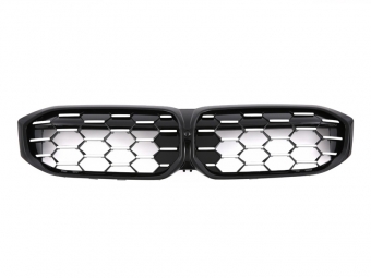 GRELA DIANTEIRA PARA BMW SÉRIE 3 G20 / G21 LCI 2022- PERFORMANCE PRETO / CROMO