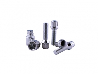 KIT DE TORNILLOS ANTIRROBO LARGOS ESFÉRICOS VEHICULOS CON SEPARADORES 14X150X46