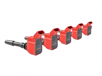 KIT DE 5 BOBINAS DE ENCENDIDO ALPHA COMPETITION AUDI RS3 8V/8Y / RSQ3 F3 / TTRS 8S 2.5 TFSI EVO - ROJO