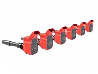 KIT DE 6 BOBINES DE IGNIÇÃO ALPHA COMPETITION AUDI S4 / RS4 B9 / S5 / RS5 F5 - 2.9 / 3.0 TFSI - VERMELHO
