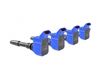 KIT DE 4 BOBINES DE IGNIÇÃO ALPHA COMPETITION AUDI S3 8V / LEON 5F CUPRA / VW GOLF 7 GTI / R - 1.8 / 2.0 TFSI - AZUL