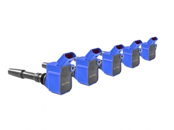 KIT DE 5 BOBINAS DE ENCENDIDO ALPHA COMPETITION AUDI RS3 8V/8Y / RSQ3 F3 / TTRS 8S 2.5 TFSI EVO - AZUL