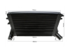 INTERCOOLER PARA GRUPO VAG A3 8P TT LEON 1P GOLF 5 GOLF 6 SCIROCCO - PRETO