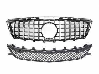 GRELHA DIANTEIRA PANAMERICANA GTR PARA MERCEDES CLS W218 2011-2014 - CROMO