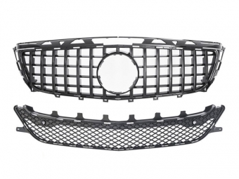 GRELHA DIANTEIRA PANAMERICANA GTR PARA MERCEDES CLS W218 2011-2014 - PRETO