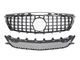PARRILLA DELANTERA PANAMERICANA GTR PARA MERCEDES CLS W218 2011-2014 - NEGRO