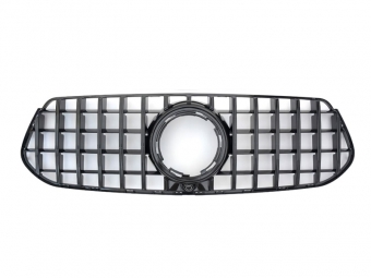 PARRILLA DELANTERA PANAMERICANA GTR PARA MERCEDES GLE V167 / C167 AMG-LINE 2019-2023 - NEGRO