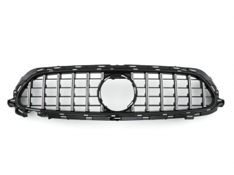 GRELHA DIANTEIRA PANAMERICANA GTR PARA MERCEDES CLASSE E W213 / S213 / C238 / A238 - CROMO