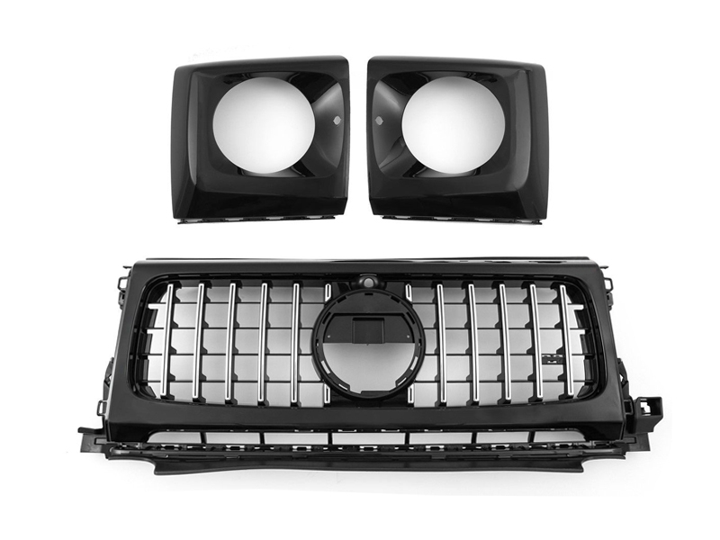 PARRILLA DELANTERA PANAMERICANA GTR PARA MERCEDES CLASE G W463 2018-2022 - CROMO
